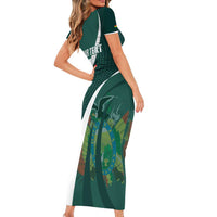 Custom Bolivia Football Family Matching Short Sleeve Bodycon Dress and Hawaiian Shirt La Verde Sporty Curves Style - Wonder Print Shop