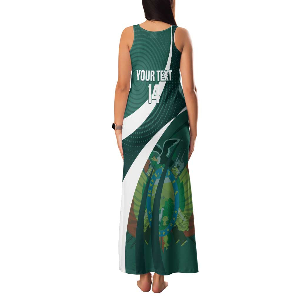 Custom Bolivia Football Family Matching Tank Maxi Dress and Hawaiian Shirt La Verde Sporty Curves Style - Wonder Print Shop