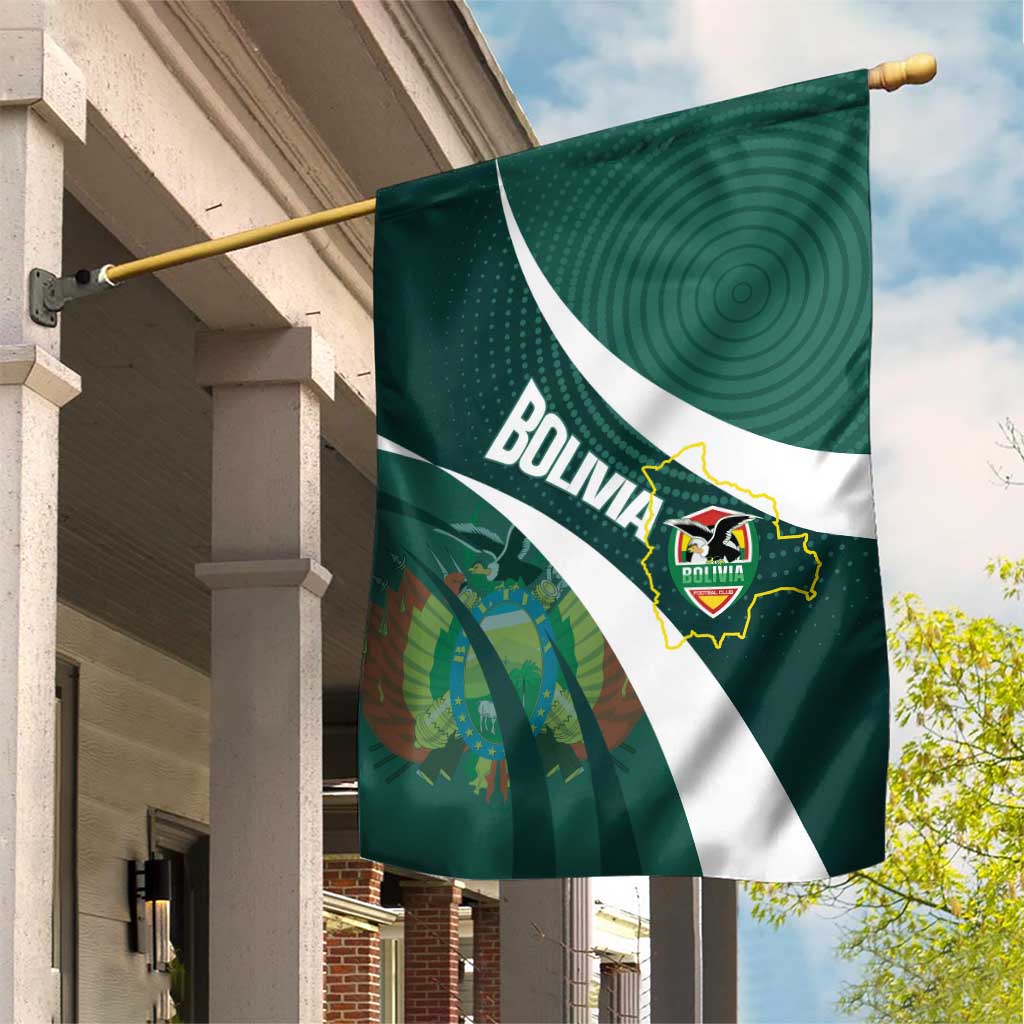 Bolivia Football Garden Flag La Verde Sporty Curves Style - Wonder Print Shop