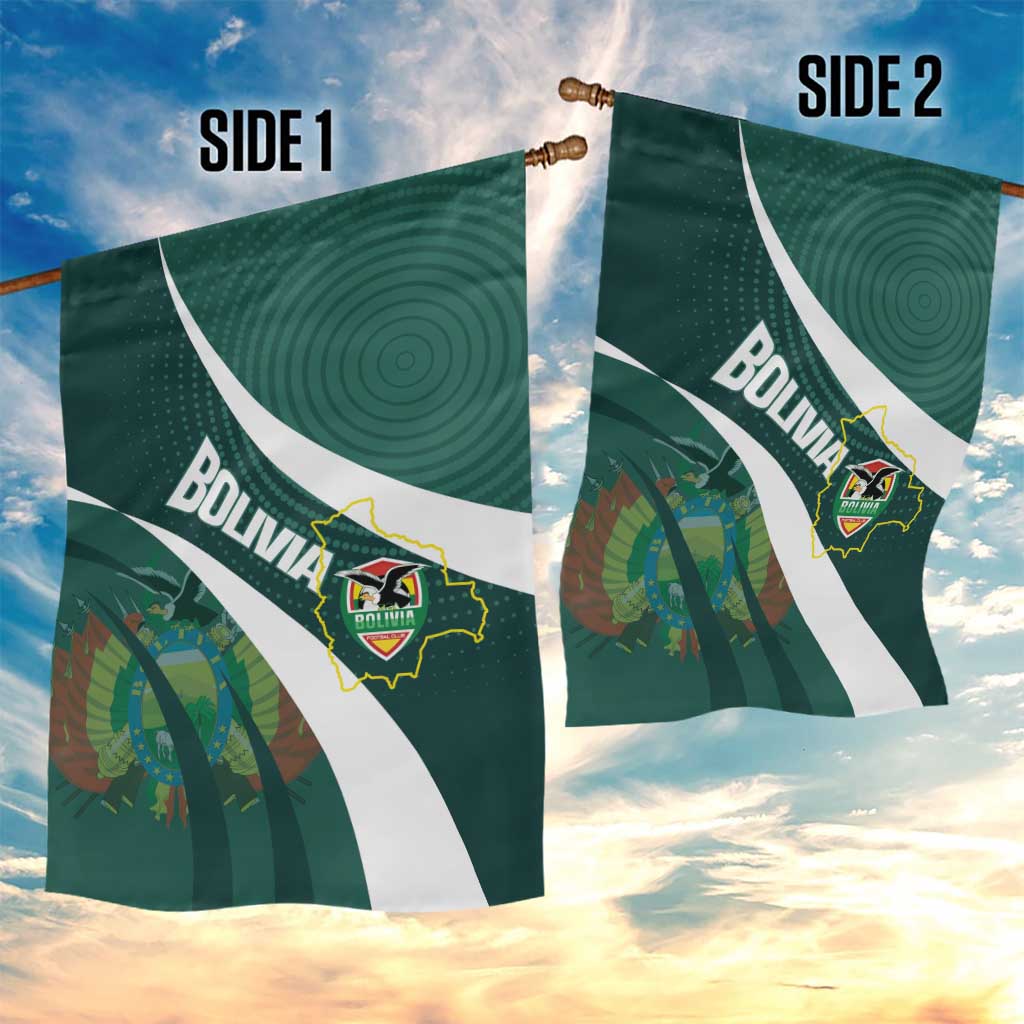 Bolivia Football Garden Flag La Verde Sporty Curves Style - Wonder Print Shop