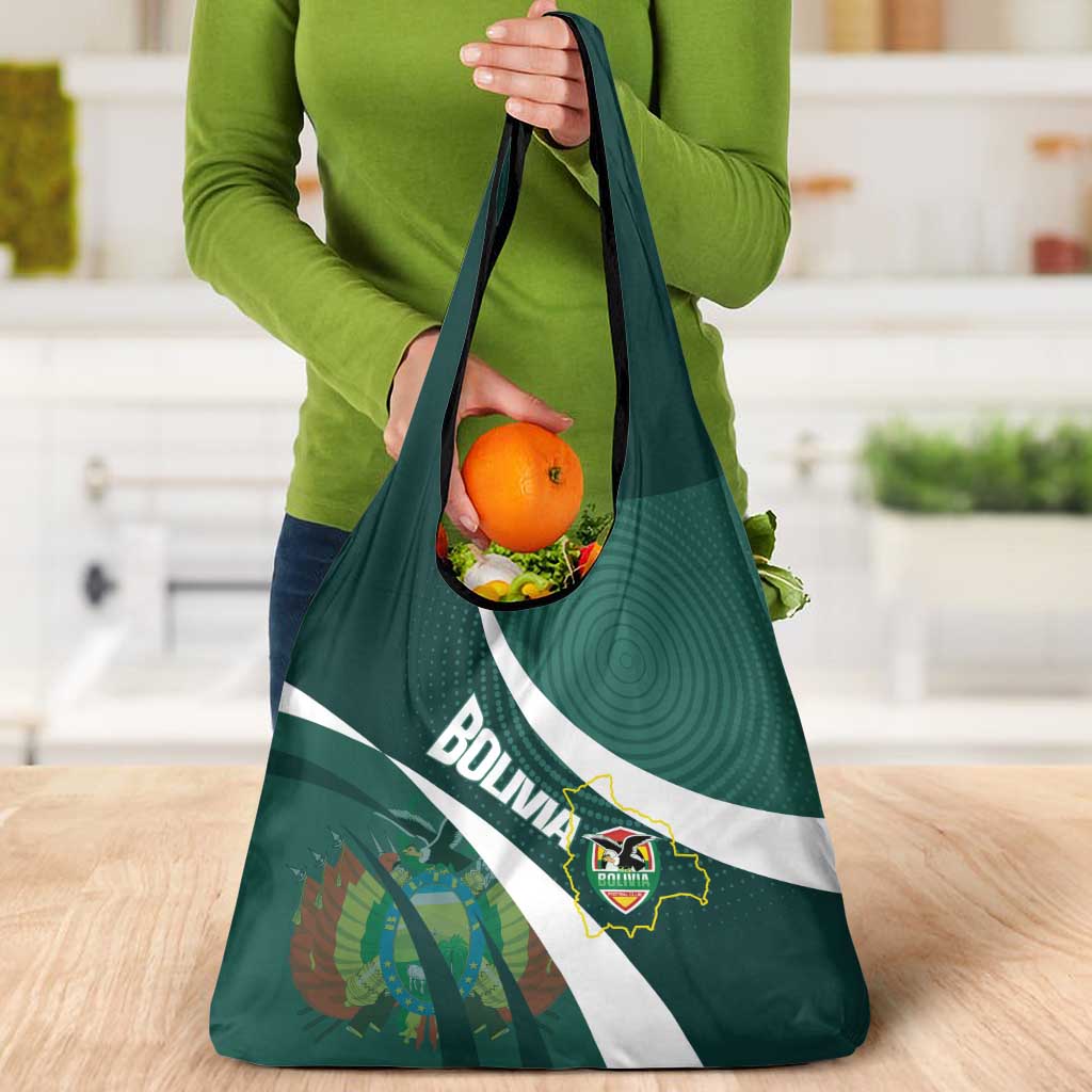 Bolivia Football Grocery Bag La Verde Sporty Curves Style - Wonder Print Shop