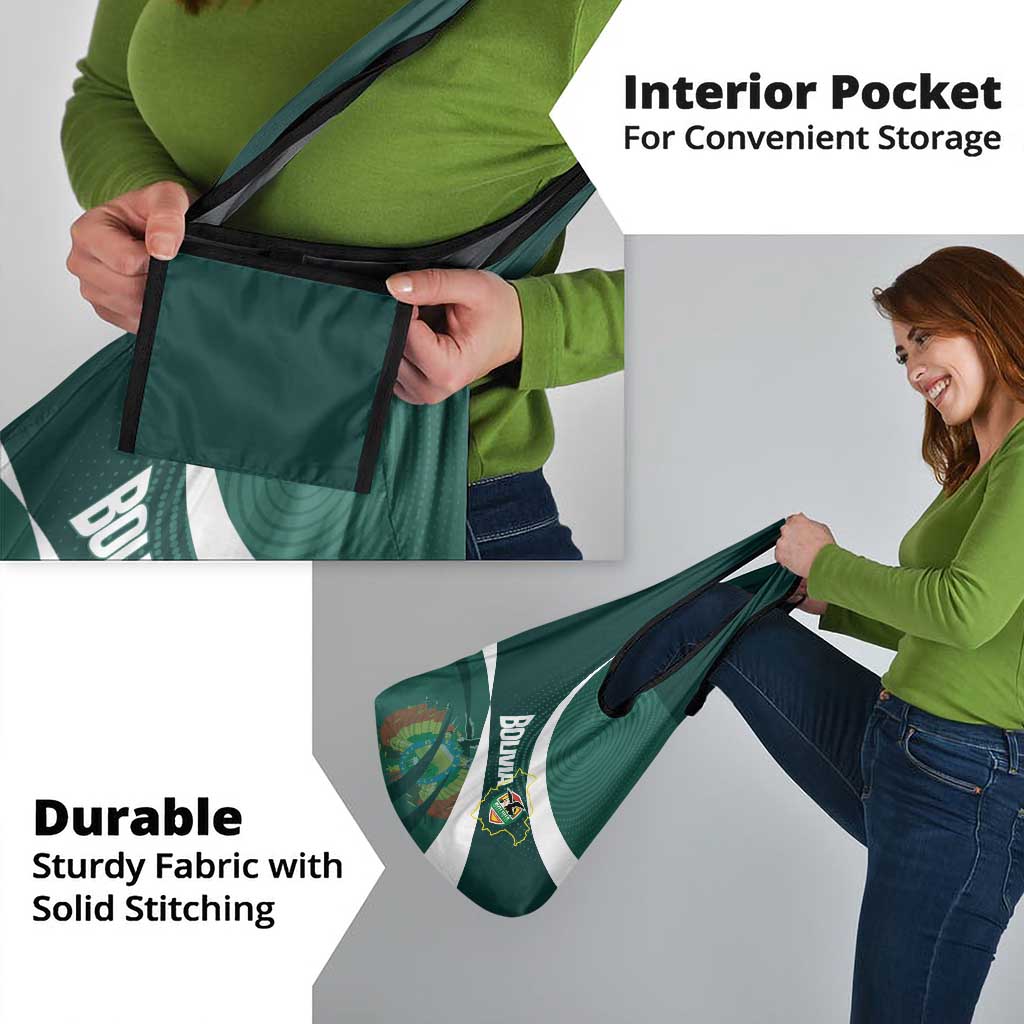 Bolivia Football Grocery Bag La Verde Sporty Curves Style - Wonder Print Shop