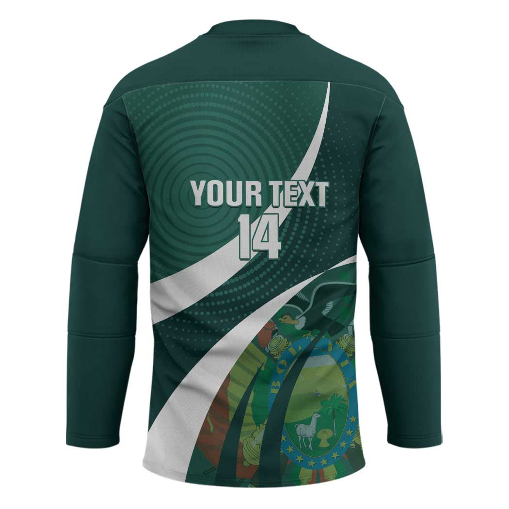 Custom Bolivia Football Hockey Jersey La Verde Sporty Curves Style - Wonder Print Shop
