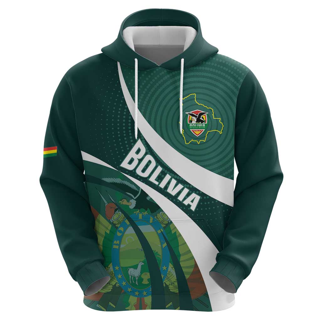 Custom Bolivia Football Hoodie La Verde Sporty Curves Style - Wonder Print Shop
