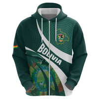 Custom Bolivia Football Hoodie La Verde Sporty Curves Style - Wonder Print Shop