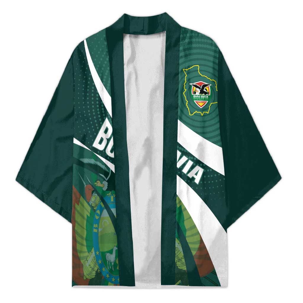 Custom Bolivia Football Kimono La Verde Sporty Curves Style - Wonder Print Shop