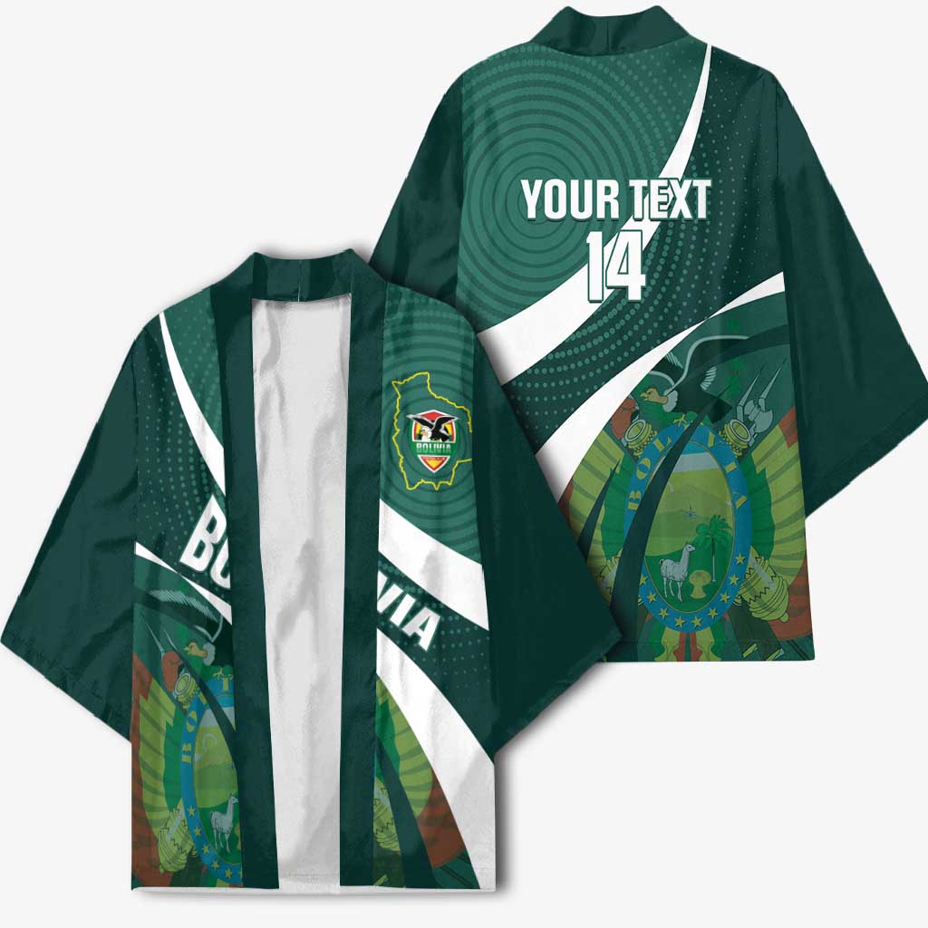 Custom Bolivia Football Kimono La Verde Sporty Curves Style - Wonder Print Shop