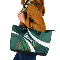 Bolivia Football Leather Tote Bag La Verde Sporty Curves Style - Wonder Print Shop