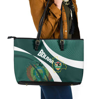 Bolivia Football Leather Tote Bag La Verde Sporty Curves Style - Wonder Print Shop