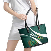 Bolivia Football Leather Tote Bag La Verde Sporty Curves Style - Wonder Print Shop