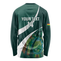 Custom Bolivia Football Long Sleeve Shirt La Verde Sporty Curves Style - Wonder Print Shop
