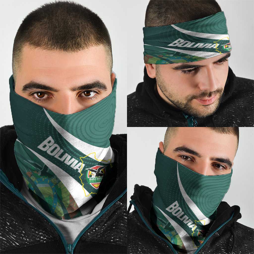 Bolivia Football Neck Gaiter La Verde Sporty Curves Style - Wonder Print Shop