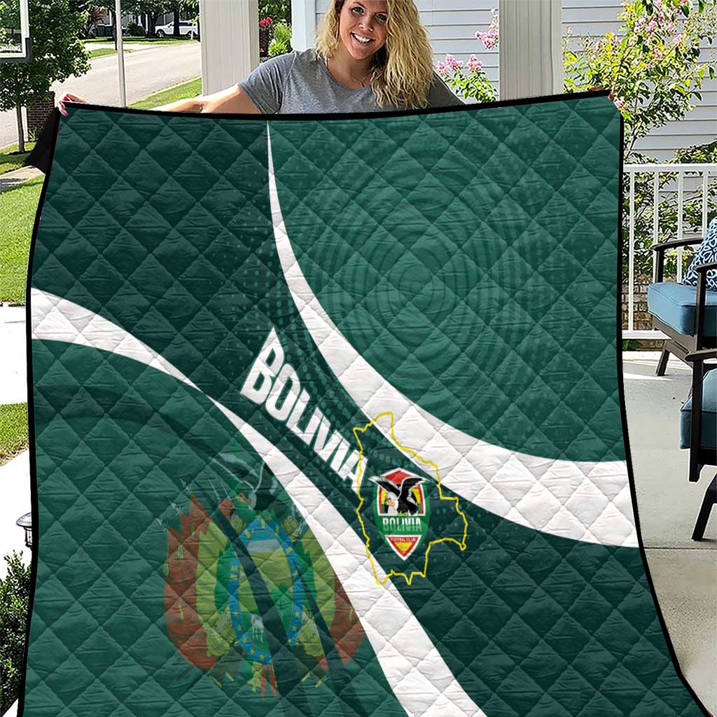 Bolivia Football Quilt La Verde Sporty Curves Style - Wonder Print Shop