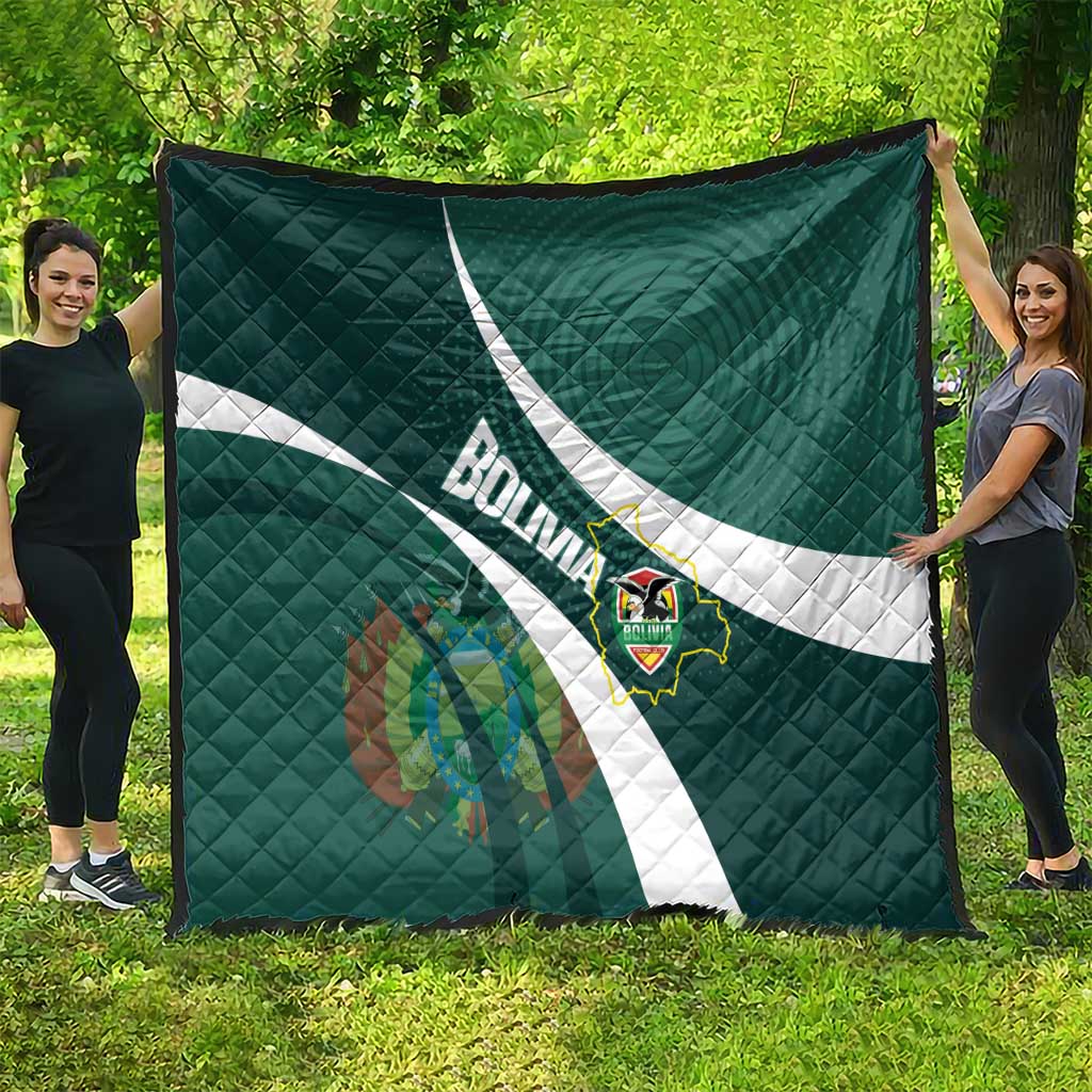 Bolivia Football Quilt La Verde Sporty Curves Style - Wonder Print Shop