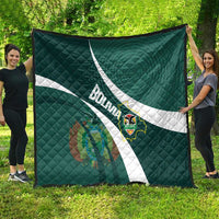 Bolivia Football Quilt La Verde Sporty Curves Style - Wonder Print Shop