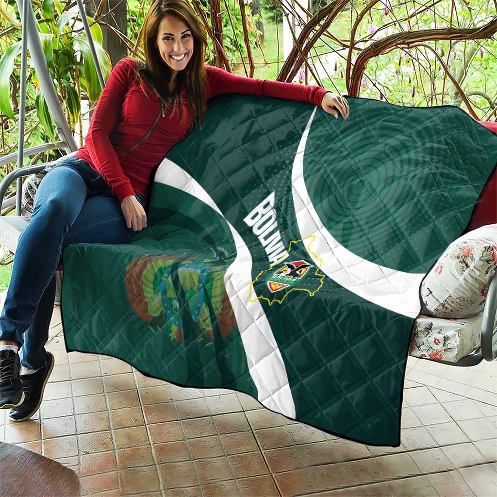 Bolivia Football Quilt La Verde Sporty Curves Style - Wonder Print Shop
