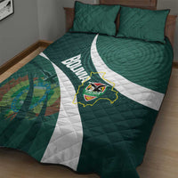 Bolivia Football Quilt Bed Set La Verde Sporty Curves Style - Wonder Print Shop