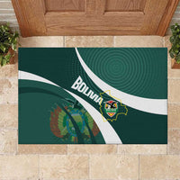 Bolivia Football Rubber Doormat La Verde Sporty Curves Style - Wonder Print Shop