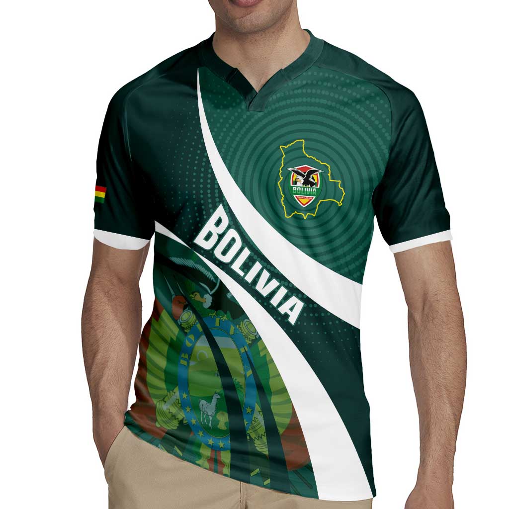 Custom Bolivia Football Rugby Jersey La Verde Sporty Curves Style - Wonder Print Shop