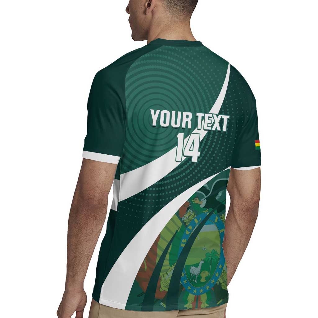 Custom Bolivia Football Rugby Jersey La Verde Sporty Curves Style - Wonder Print Shop