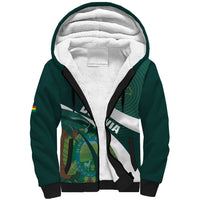 Custom Bolivia Football Sherpa Hoodie La Verde Sporty Curves Style - Wonder Print Shop