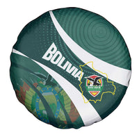 Bolivia Football Spare Tire Cover La Verde Sporty Curves Style - Wonder Print Shop