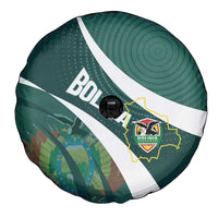 Bolivia Football Spare Tire Cover La Verde Sporty Curves Style - Wonder Print Shop