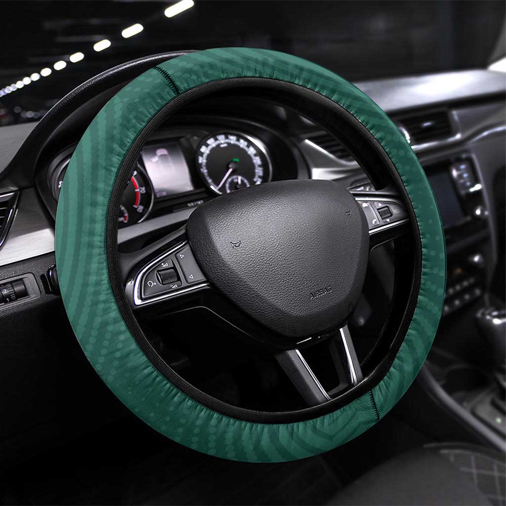 Bolivia Football Steering Wheel Cover La Verde Sporty Curves Style - Wonder Print Shop