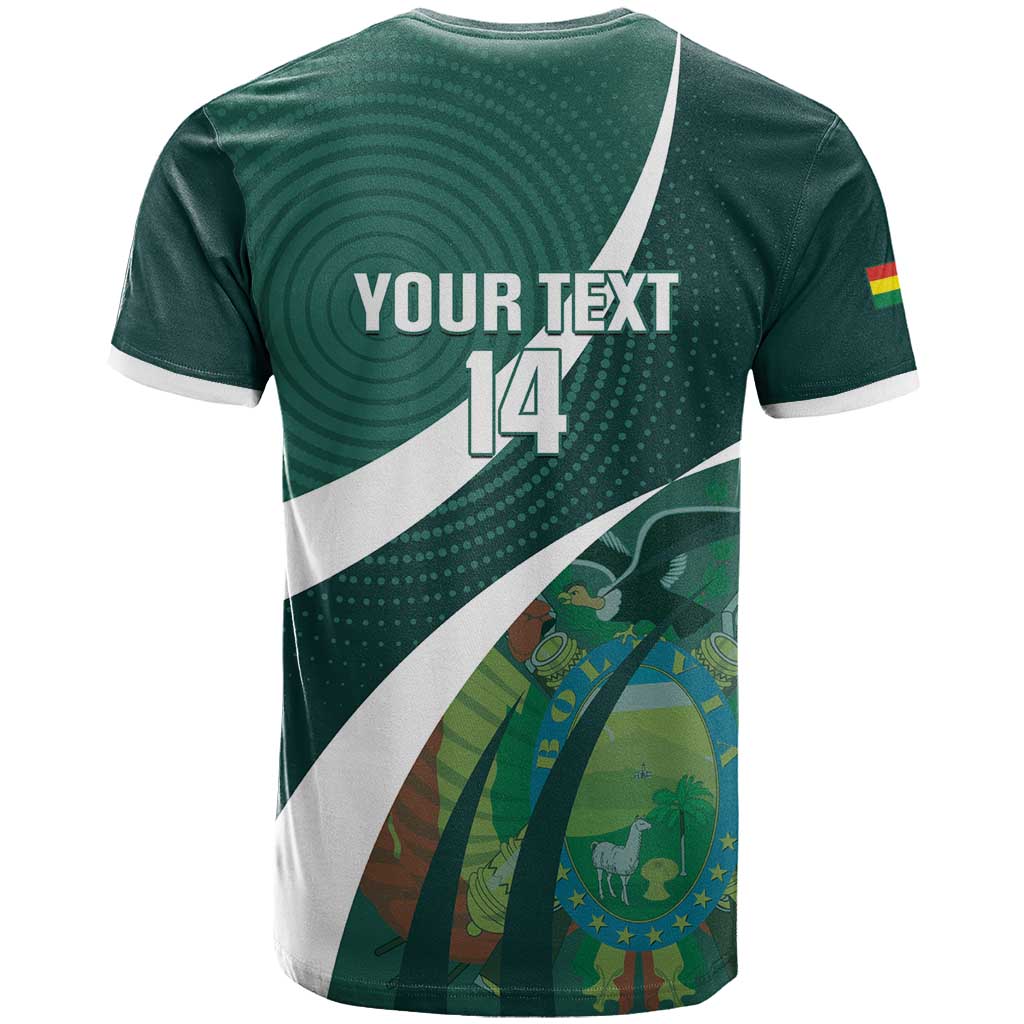 Custom Bolivia Football T Shirt La Verde Sporty Curves Style - Wonder Print Shop
