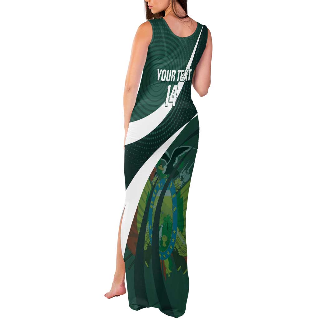 Custom Bolivia Football Tank Maxi Dress La Verde Sporty Curves Style - Wonder Print Shop