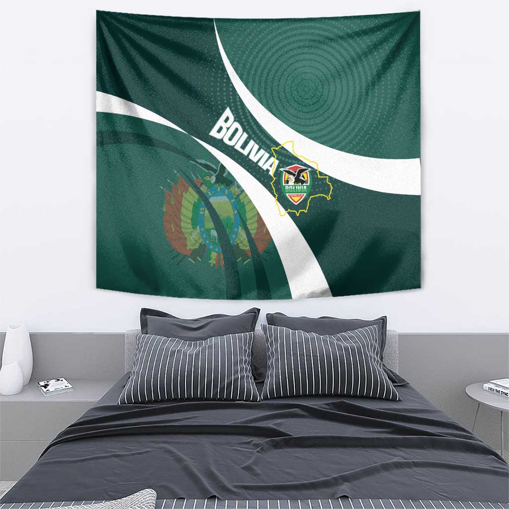 Bolivia Football Tapestry La Verde Sporty Curves Style - Wonder Print Shop