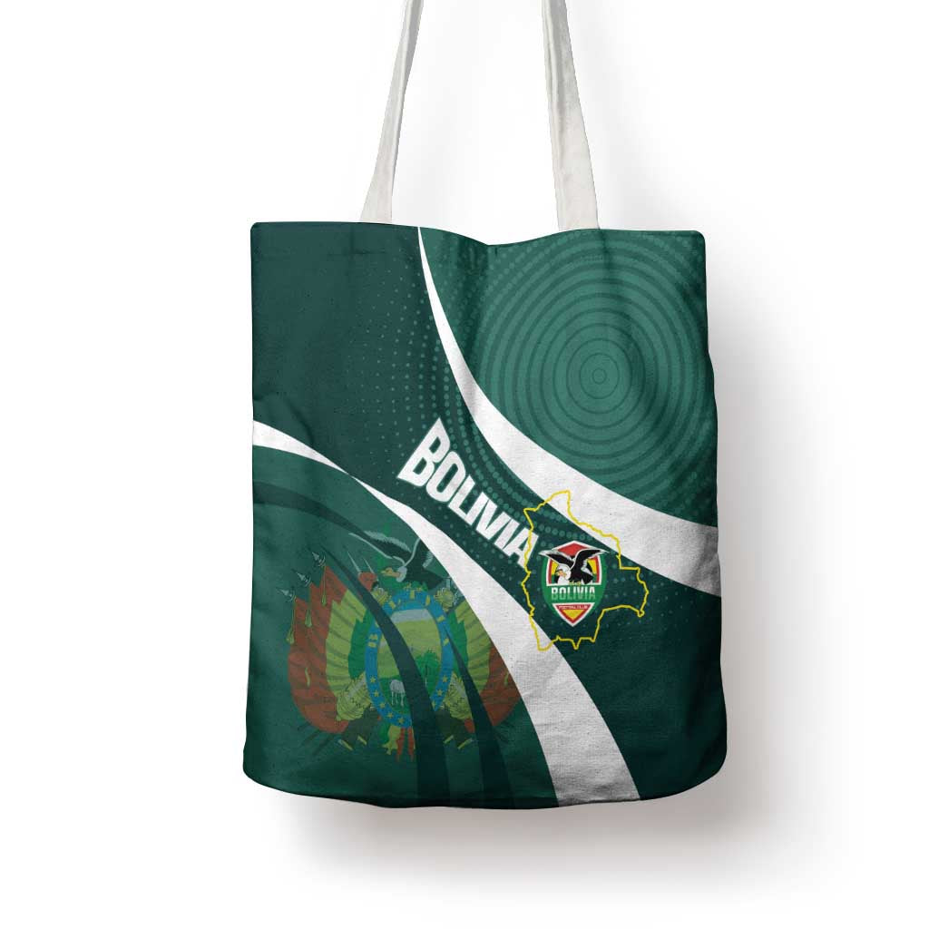 Bolivia Football Tote Bag La Verde Sporty Curves Style - Wonder Print Shop