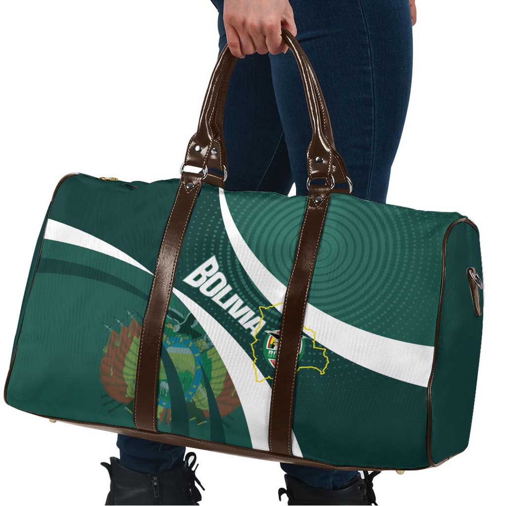 Bolivia Football Travel Bag La Verde Sporty Curves Style - Wonder Print Shop