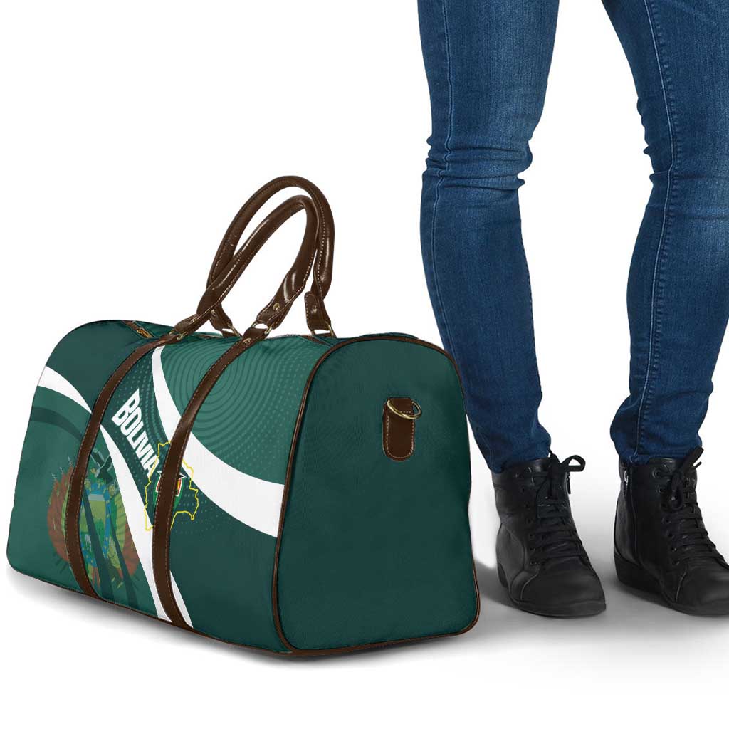 Bolivia Football Travel Bag La Verde Sporty Curves Style - Wonder Print Shop