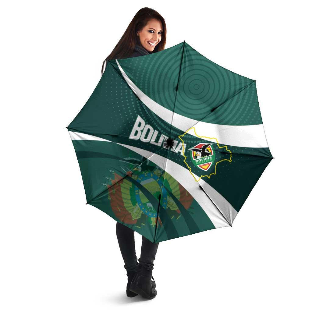 Bolivia Football Umbrella La Verde Sporty Curves Style - Wonder Print Shop
