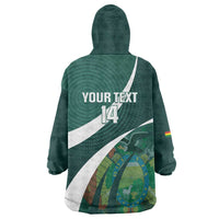 Custom Bolivia Football Wearable Blanket Hoodie La Verde Sporty Curves Style - Wonder Print Shop