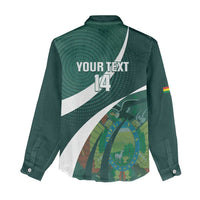 Custom Bolivia Football Women Casual Shirt La Verde Sporty Curves Style - Wonder Print Shop