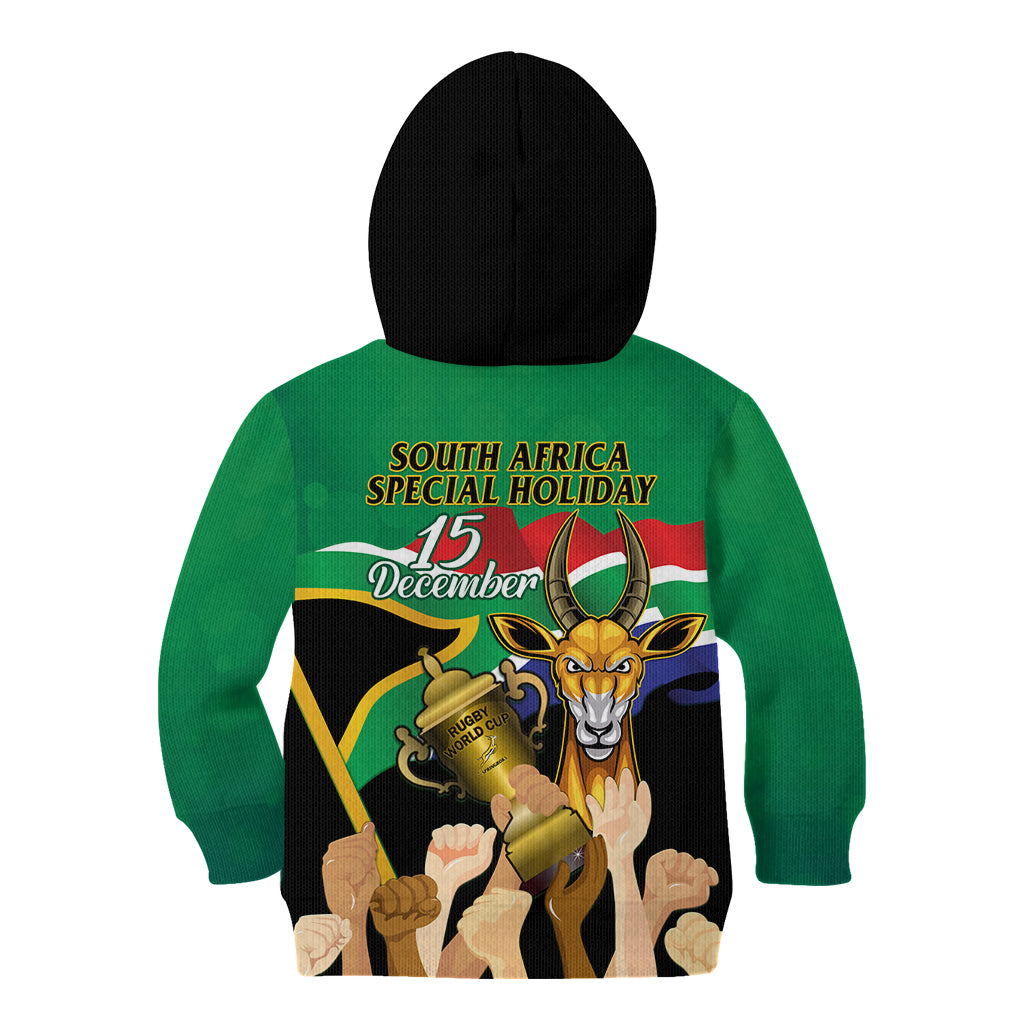 South Africa Special Holiday Kid Hoodie Springboks Champions Celebration Rugby Is My Soul - Wonder Print Shop