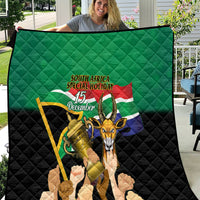South Africa Special Holiday Quilt Springboks Champions Celebration Rugby Is My Soul - Wonder Print Shop