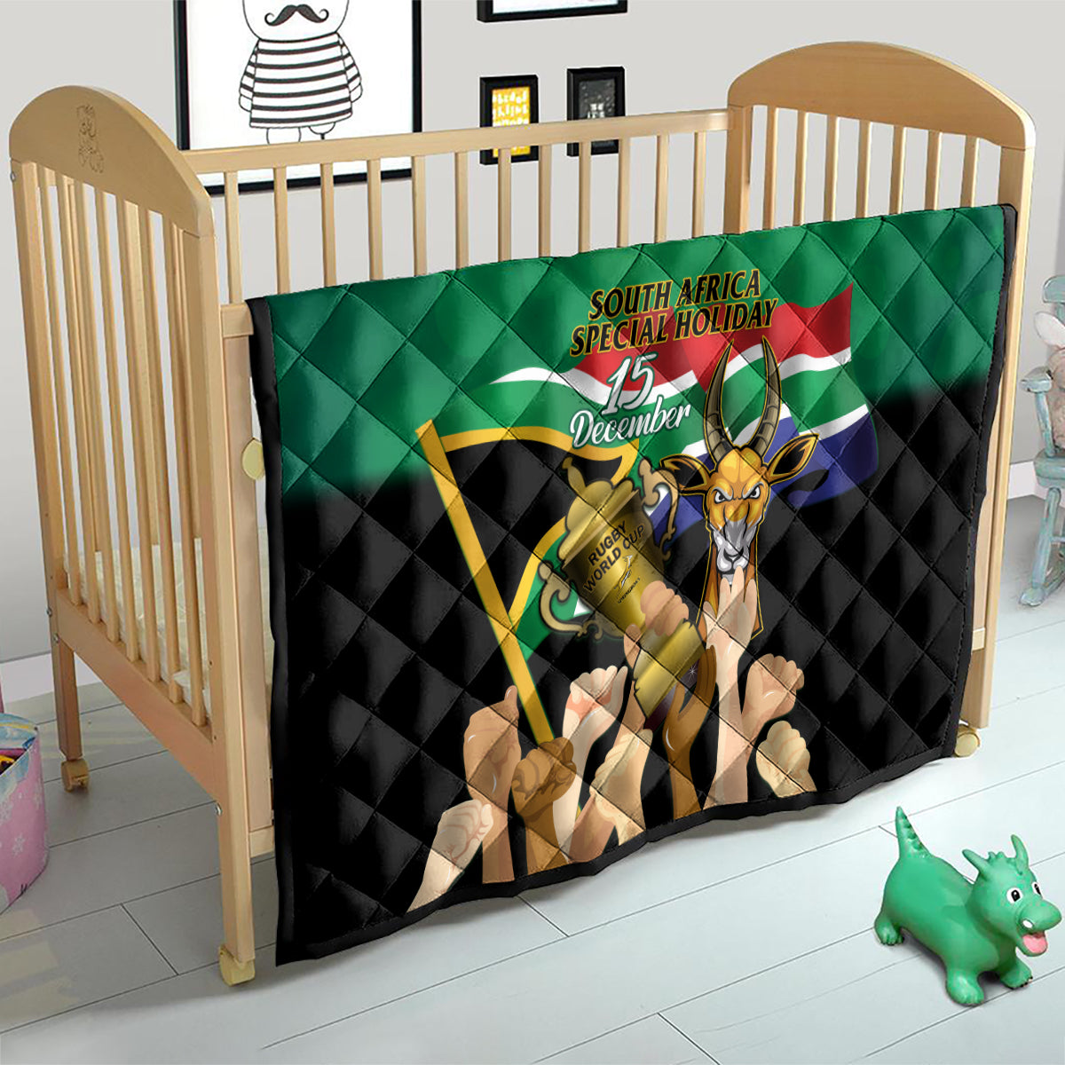 South Africa Special Holiday Quilt Springboks Champions Celebration Rugby Is My Soul - Wonder Print Shop