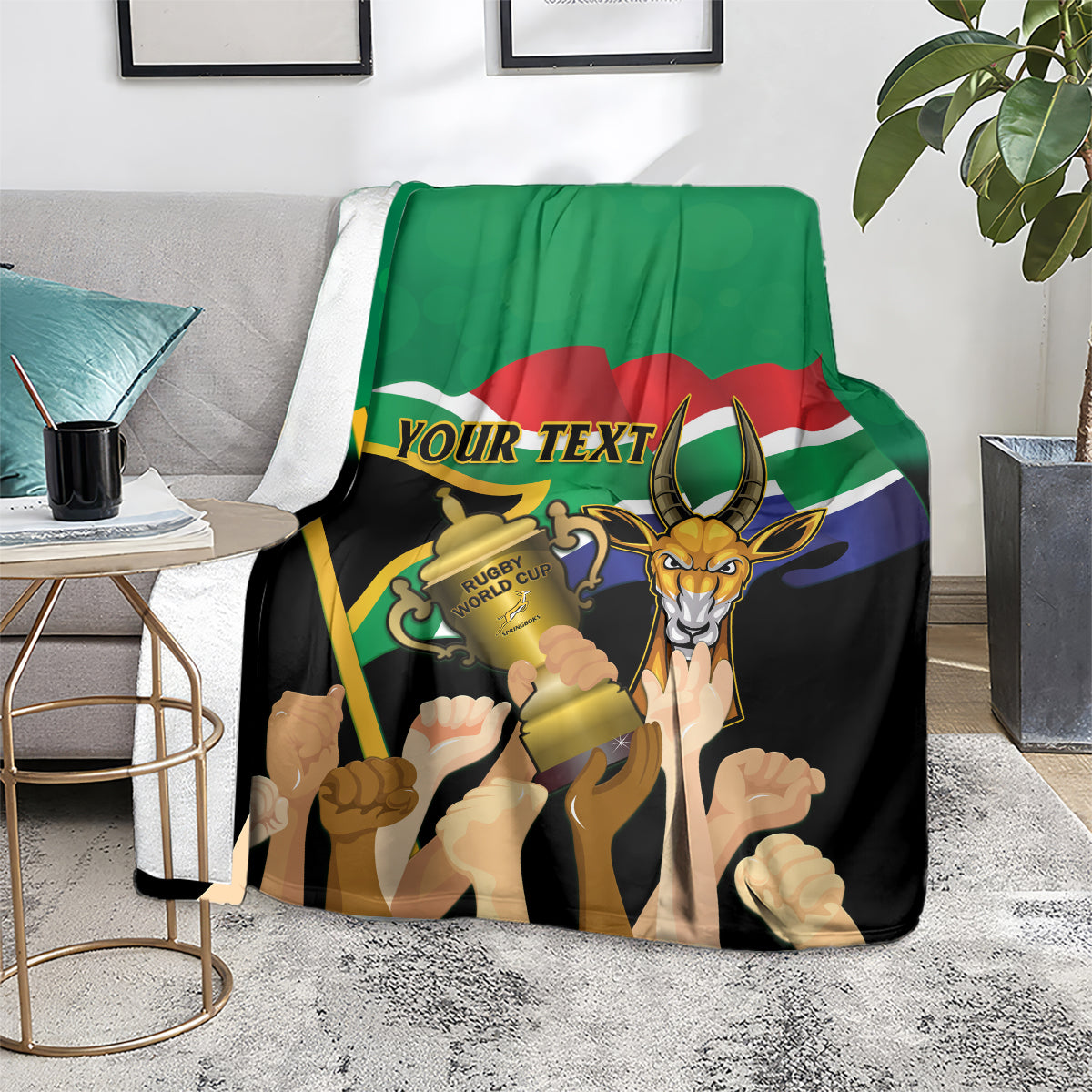 personalised-south-africa-special-holiday-blanket-springboks-champions-celebration-rugby-is-my-soul