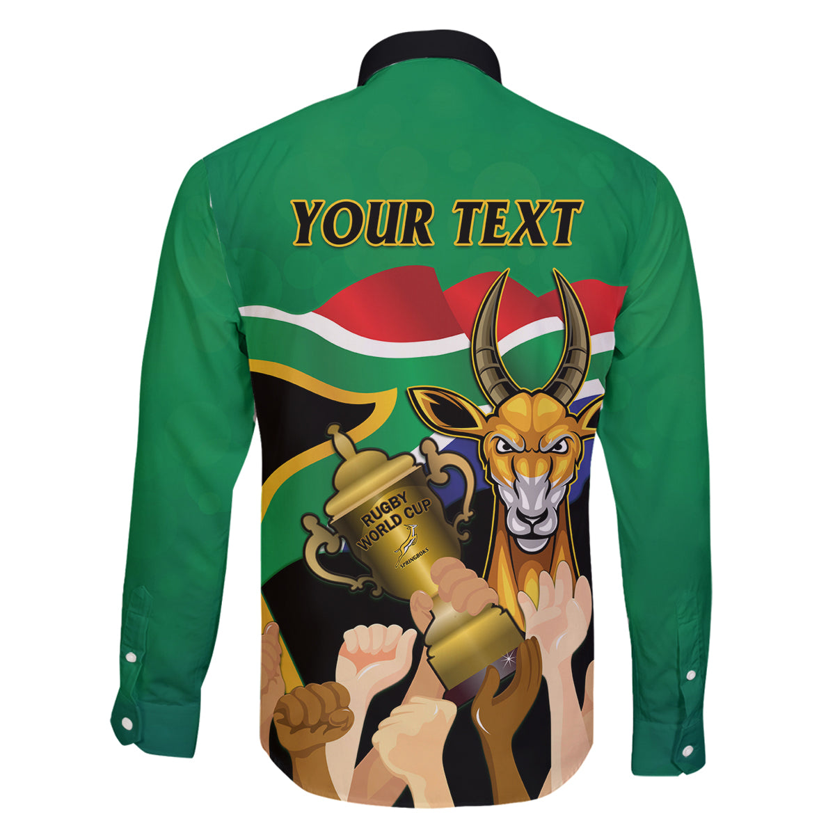 Personalised South Africa Special Holiday Family Matching Summer Maxi Dress and Hawaiian Shirt Springboks Champions Celebration Rugby Is My Soul - Wonder Print Shop