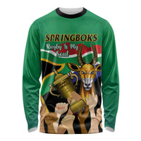 Personalised South Africa Special Holiday Long Sleeve Shirt Springboks Champions Celebration Rugby Is My Soul - Wonder Print Shop