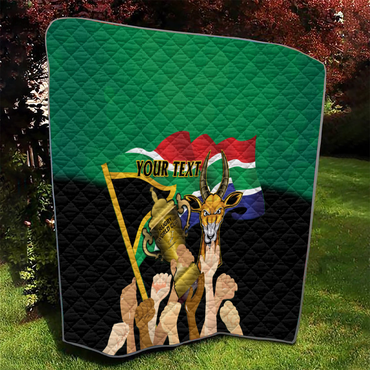 Personalised South Africa Special Holiday Quilt Springboks Champions Celebration Rugby Is My Soul - Wonder Print Shop