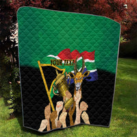 Personalised South Africa Special Holiday Quilt Springboks Champions Celebration Rugby Is My Soul - Wonder Print Shop