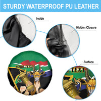 Personalised South Africa Special Holiday Spare Tire Cover Springboks Champions Celebration Rugby Is My Soul - Wonder Print Shop