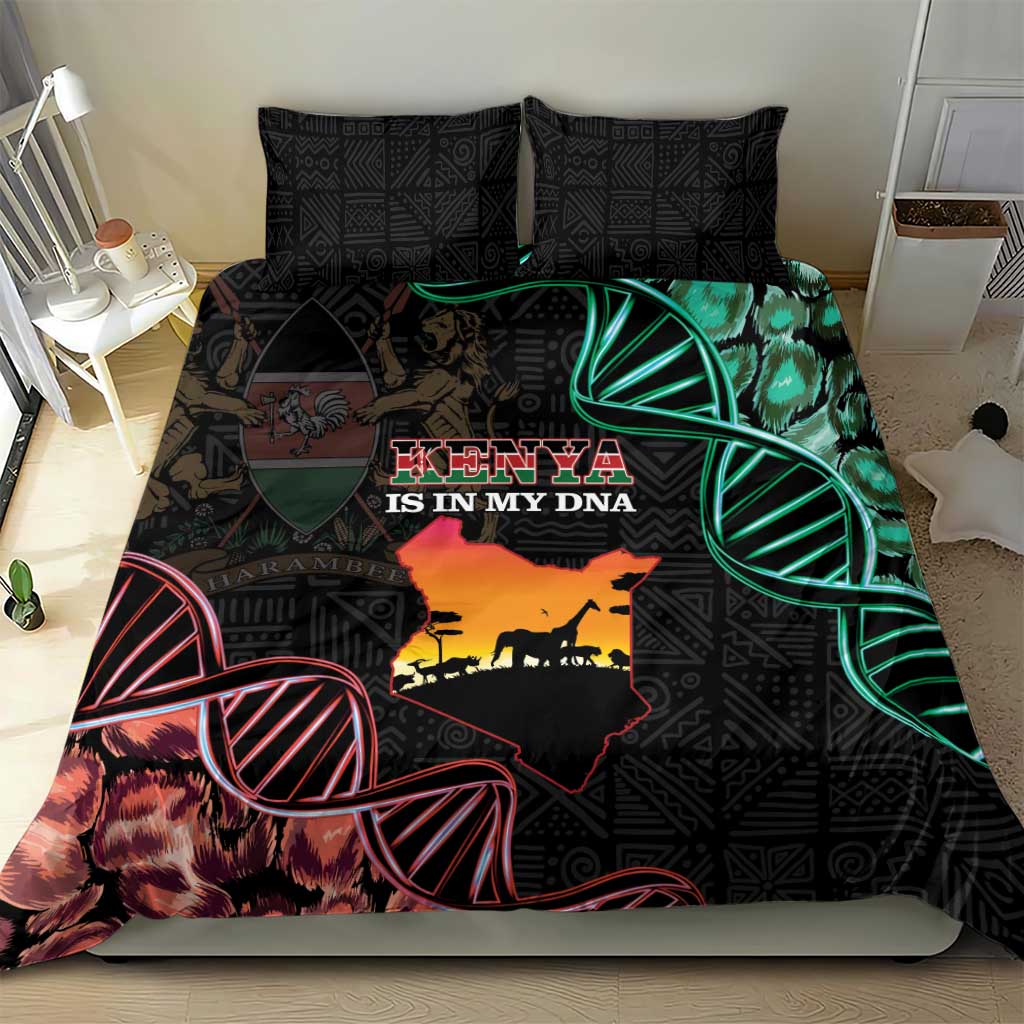 Kenya Is In My DNA Bedding Set Kenyan Map Happy Jamhuri Day - Wonder Print Shop