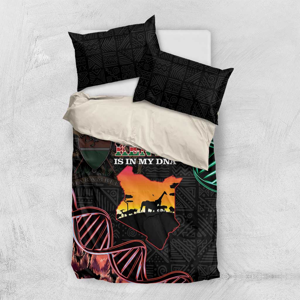 Kenya Is In My DNA Bedding Set Kenyan Map Happy Jamhuri Day - Wonder Print Shop