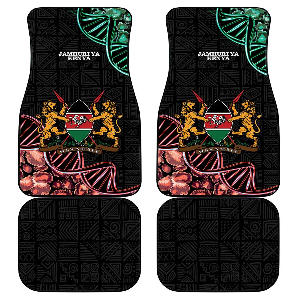 Kenya Is In My DNA Car Mats Kenyan Map Happy Jamhuri Day - Wonder Print Shop