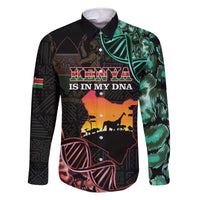 Kenya Is In My DNA Family Matching Off The Shoulder Long Sleeve Dress and Hawaiian Shirt Kenyan Map Happy Jamhuri Day - Wonder Print Shop